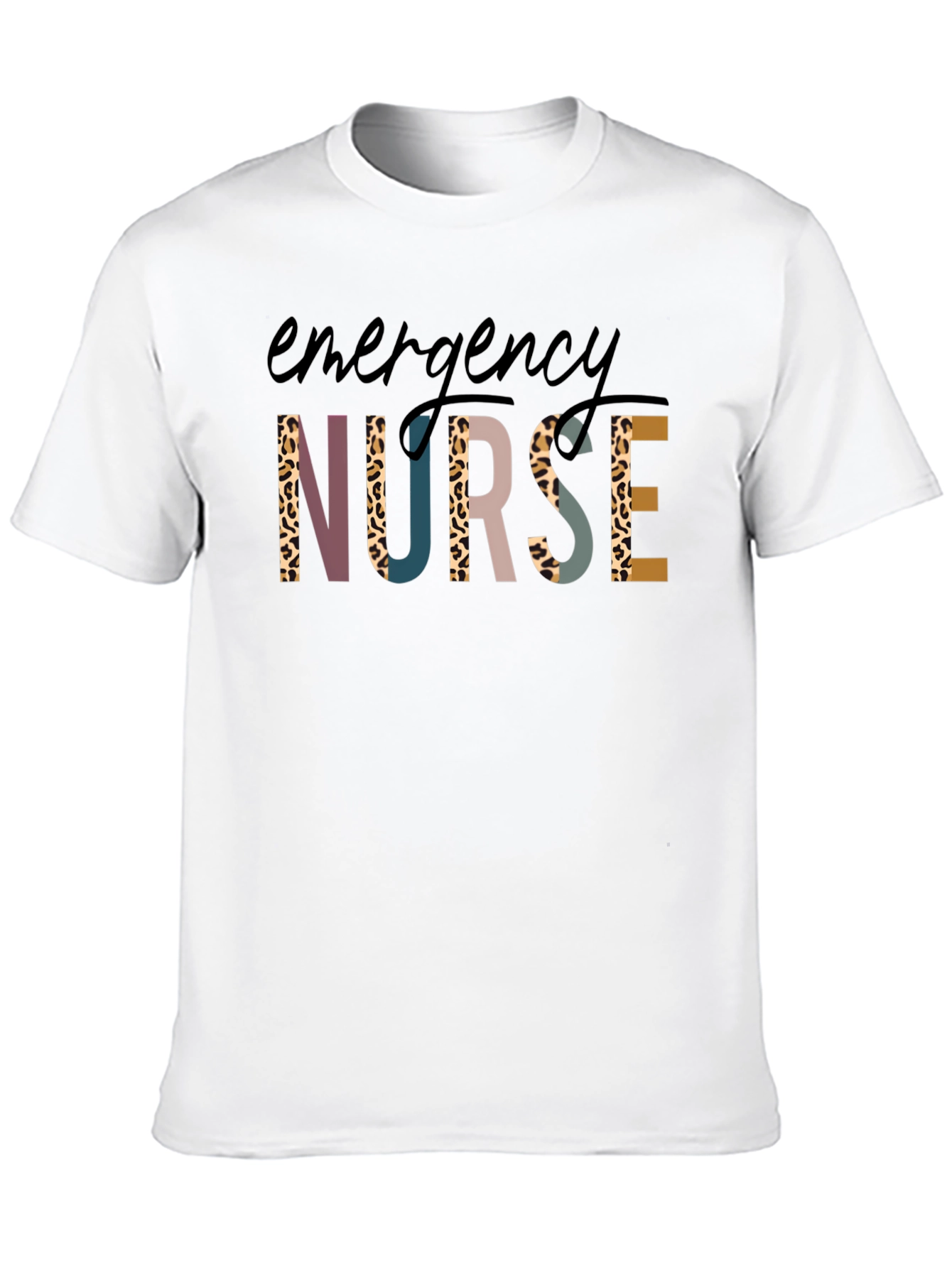 Emergency Nurse Graphic T-Shirt Black Tee