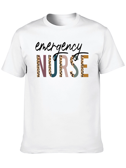 Emergency Nurse Graphic T-Shirt Black Tee