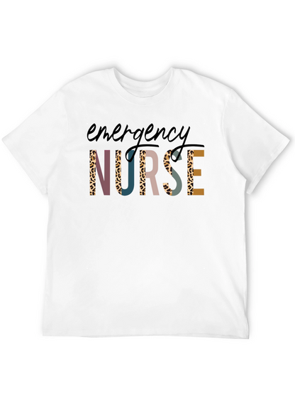 Emergency Nurse Graphic T-Shirt Black Tee