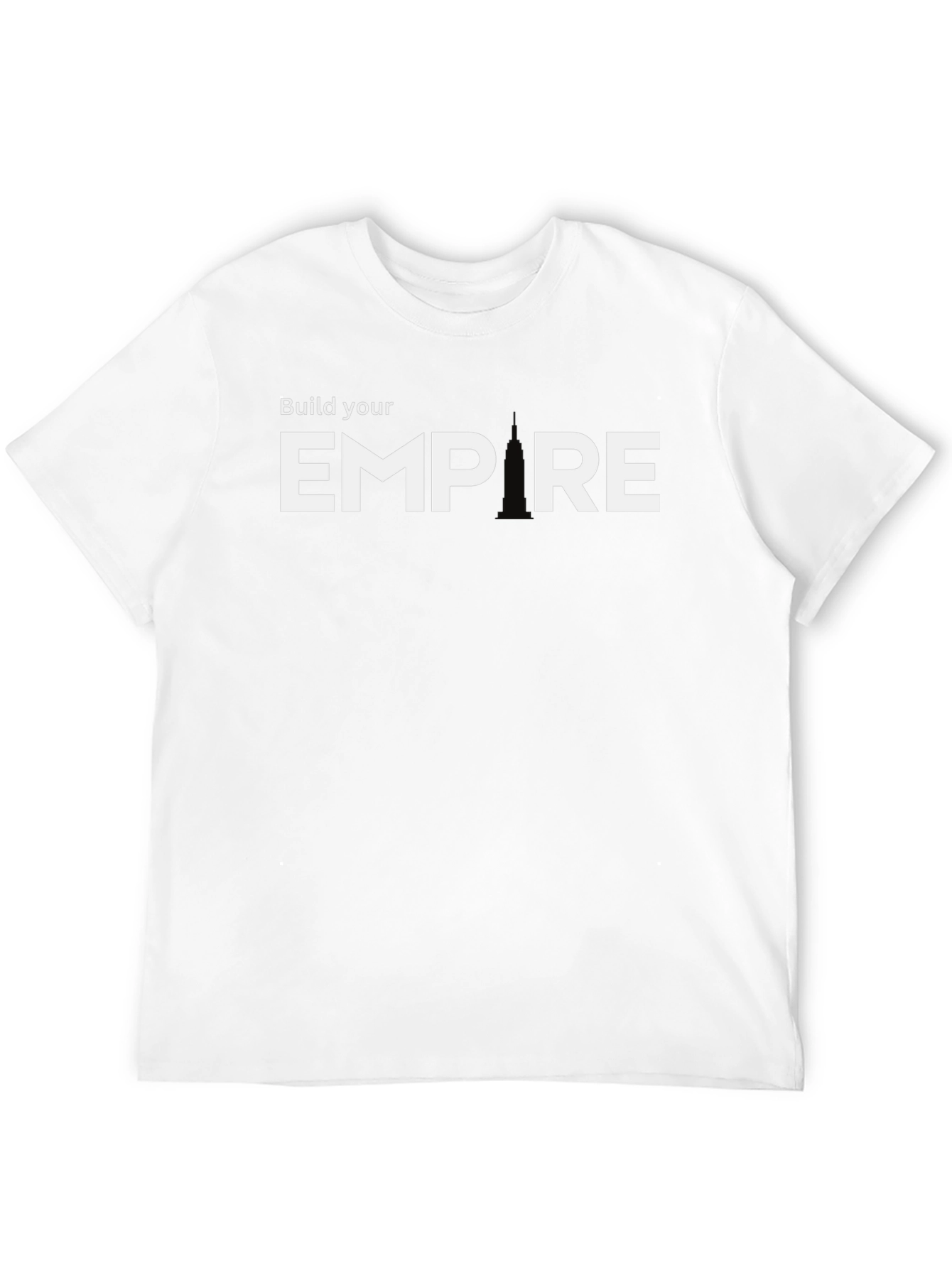Build Your Empire Graphic Tee - Black Cotton Blend