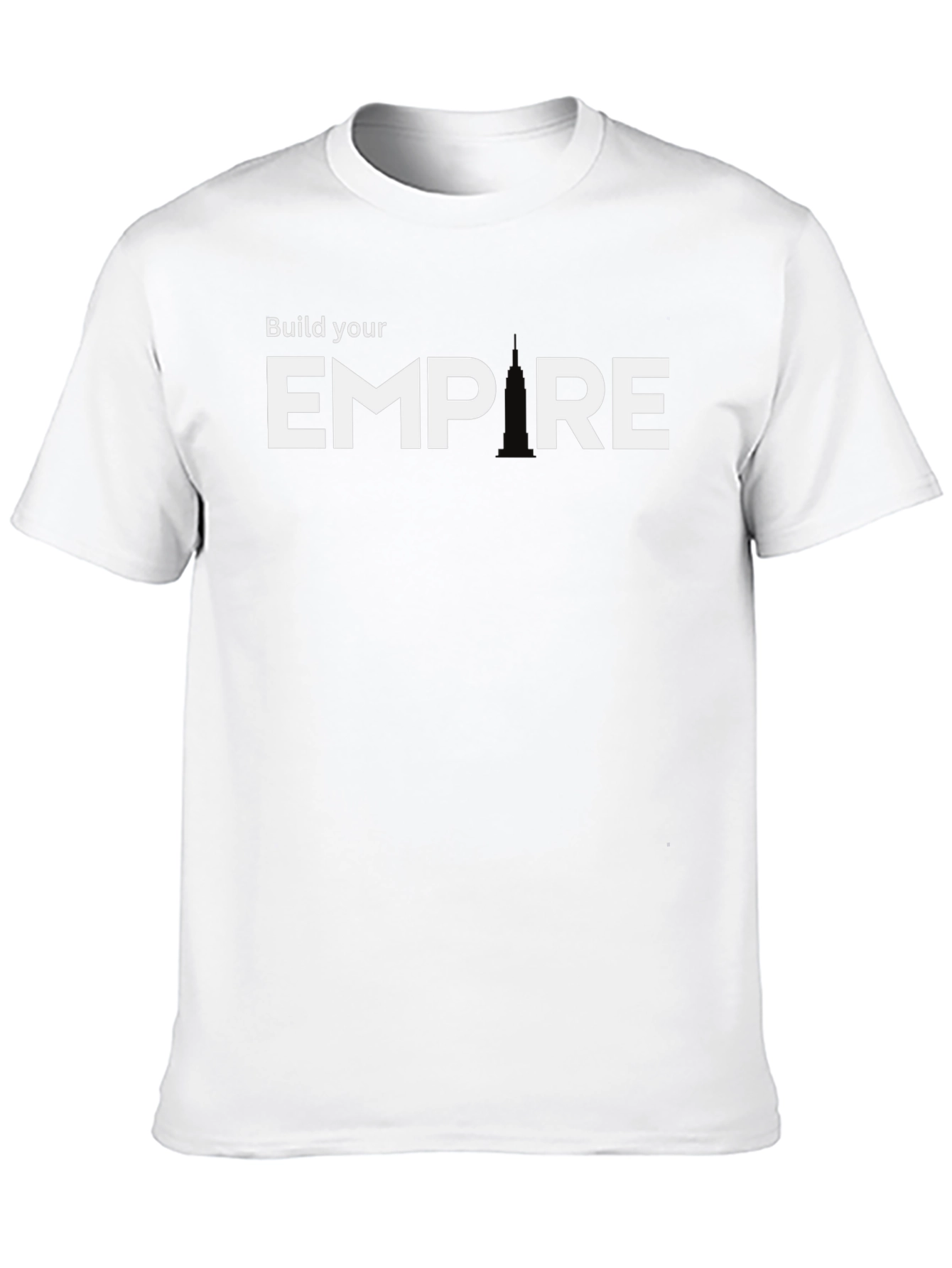 Build Your Empire Graphic Tee - Black Cotton Blend