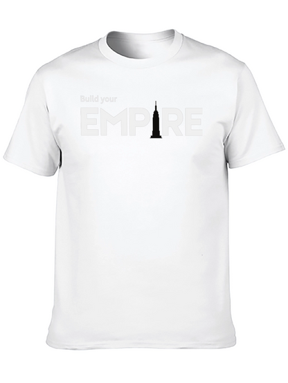 Build Your Empire Graphic Tee - Black Cotton Blend