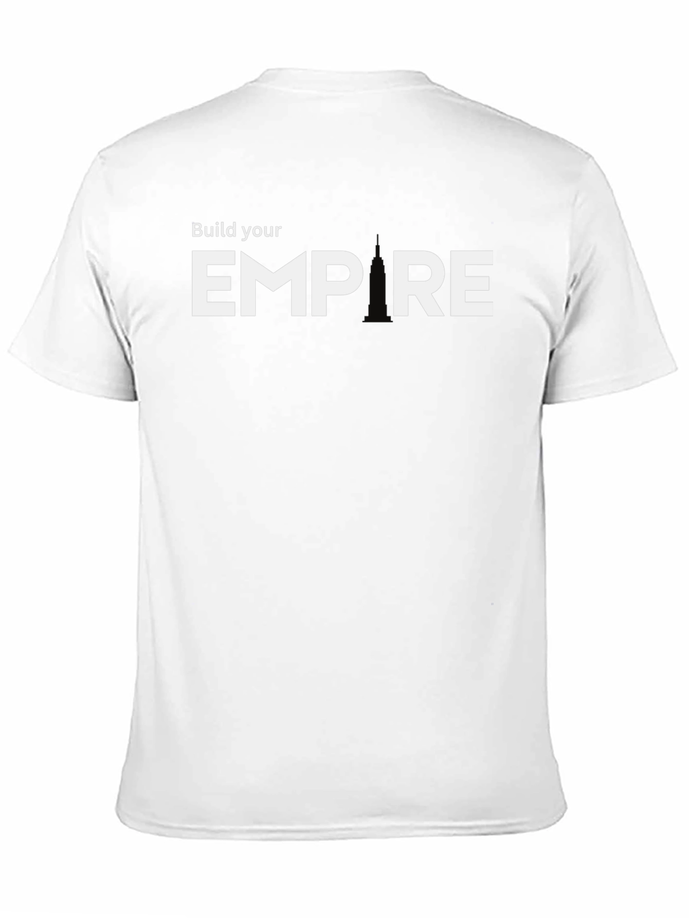 Build Your Empire Graphic Tee - Black Cotton Blend