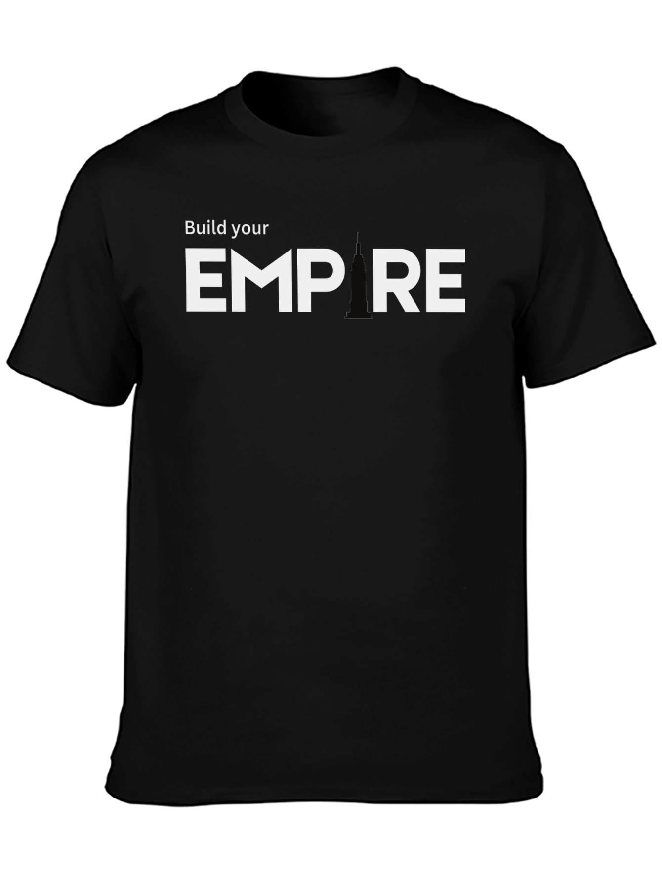 Build Your Empire Graphic Tee - Black Cotton Blend