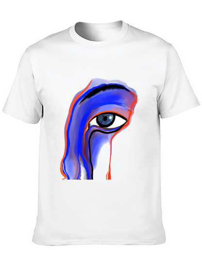 Abstract Eye Graphic Black Tee