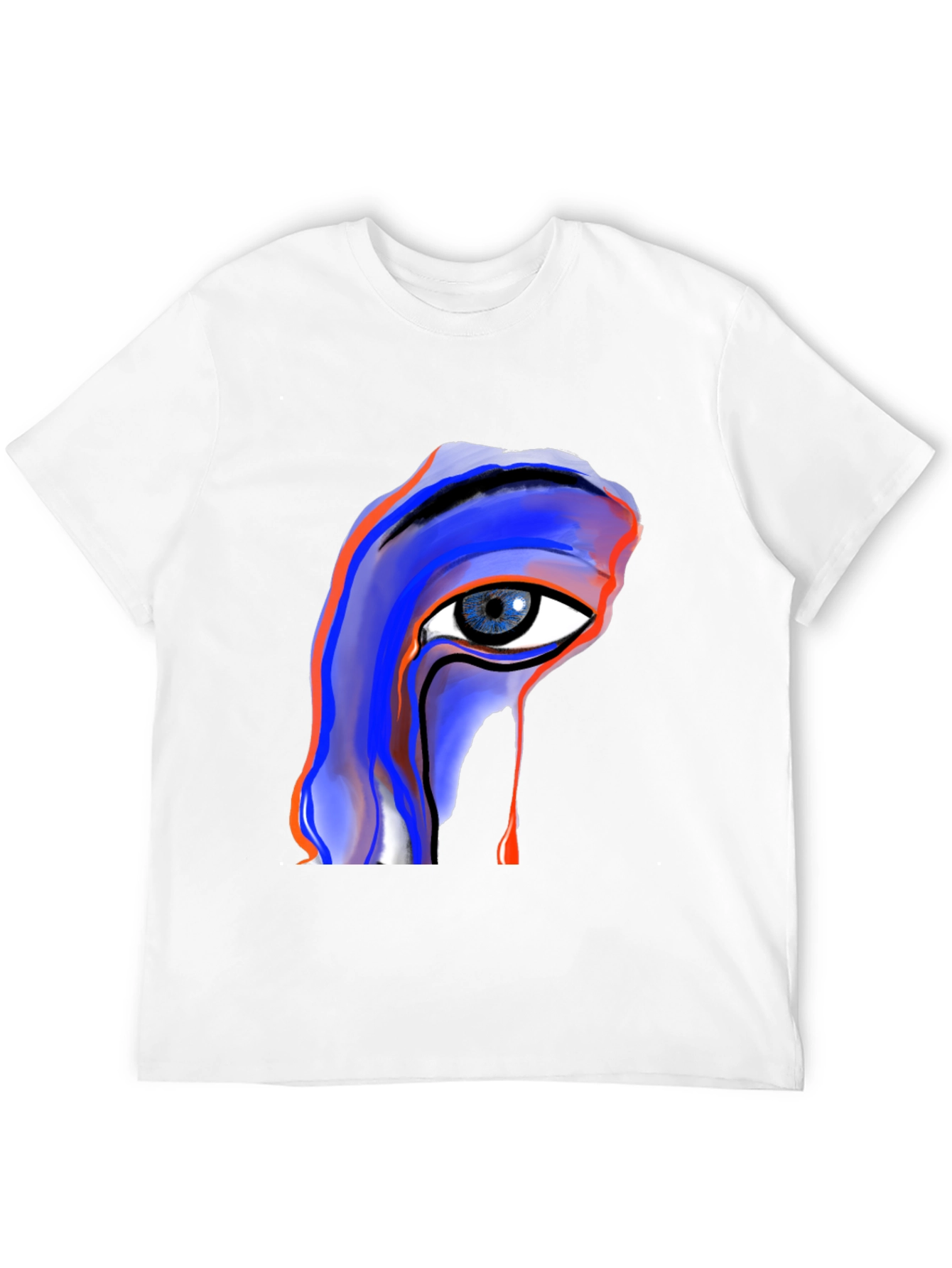 Abstract Eye Graphic Black Tee
