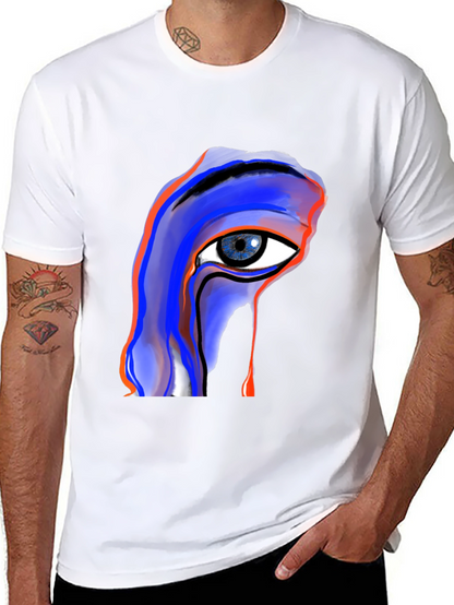 Abstract Eye Graphic Black Tee
