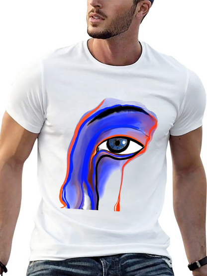 Abstract Eye Graphic Black Tee