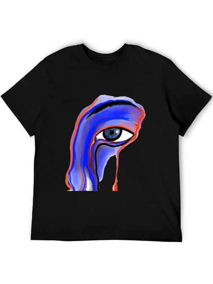 Abstract Eye Graphic Black Tee