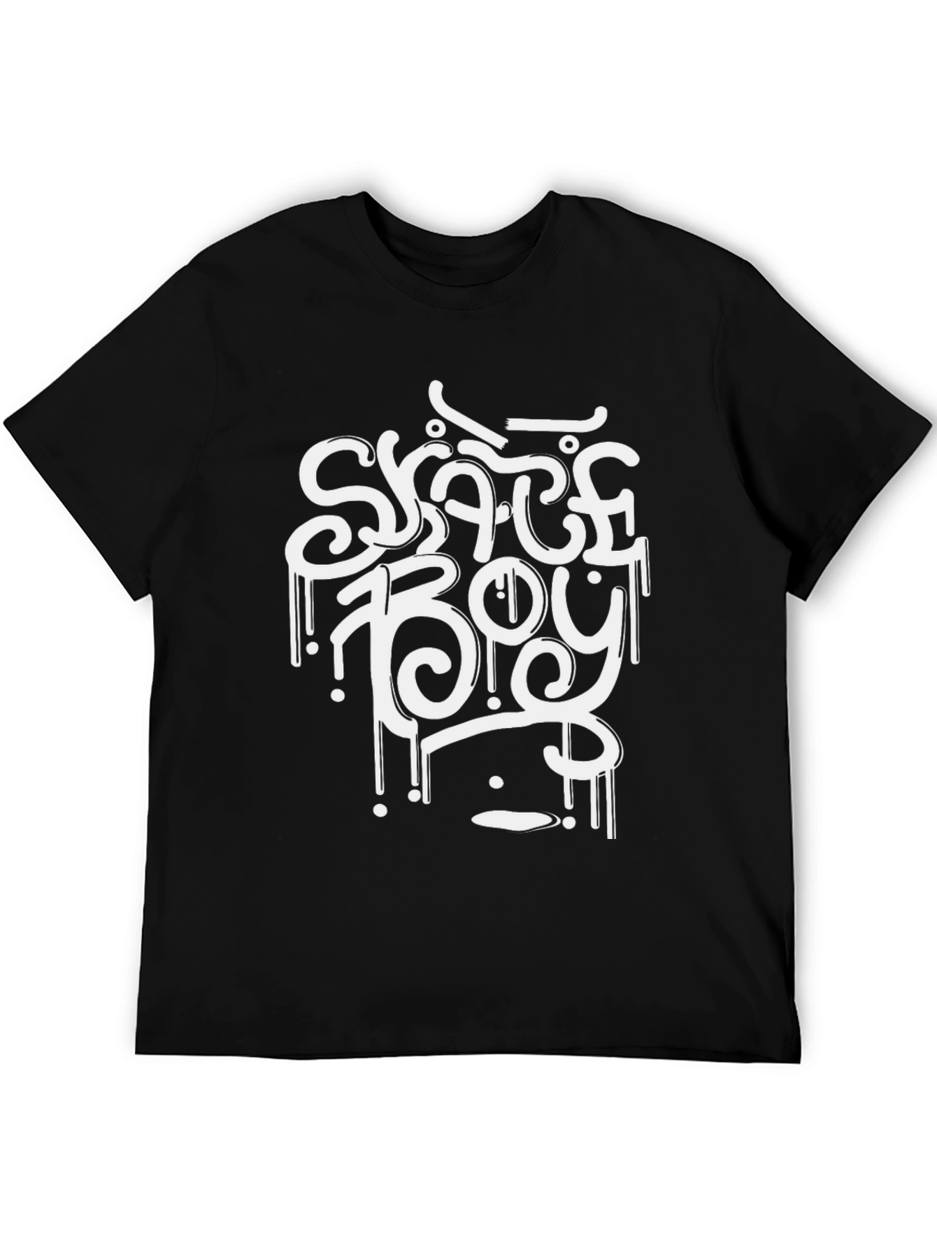Skate Boy Black Graphic Tee