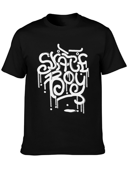 Skate Boy Black Graphic Tee