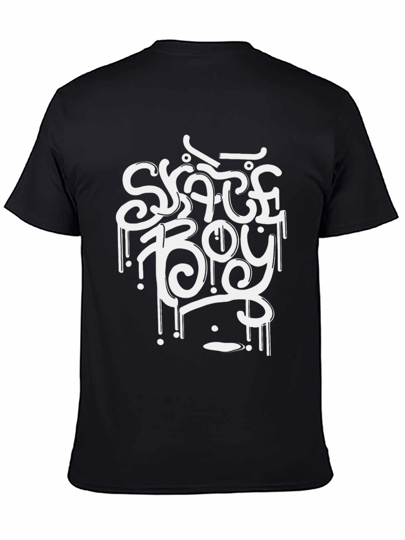 Skate Boy Black Graphic Tee