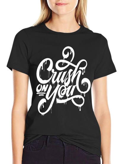 Crush On You Black Graphic T-Shirt for Men