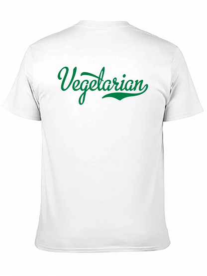 Vegetarian Graphic T-Shirt - Black