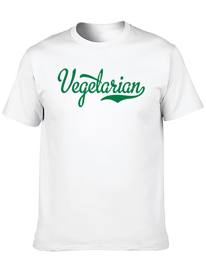 Vegetarian Graphic T-Shirt - Black