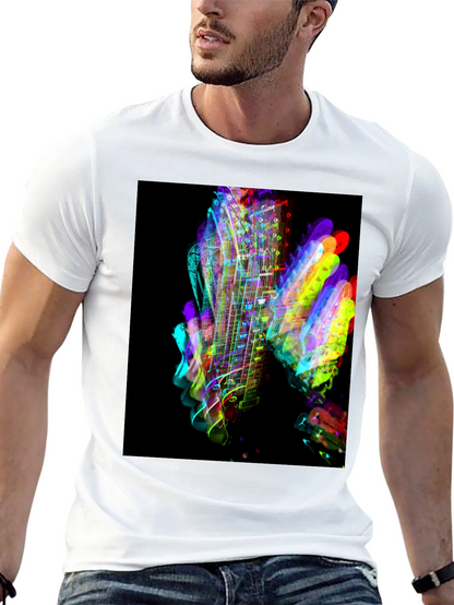 Vibrant Guitar Graphic T-Shirt