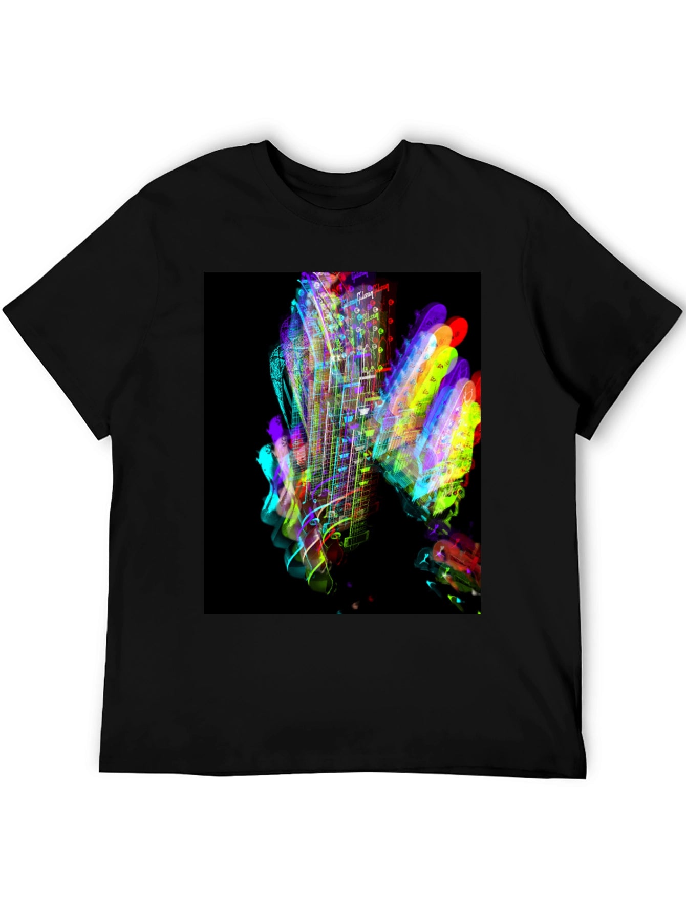 Vibrant Guitar Graphic T-Shirt
