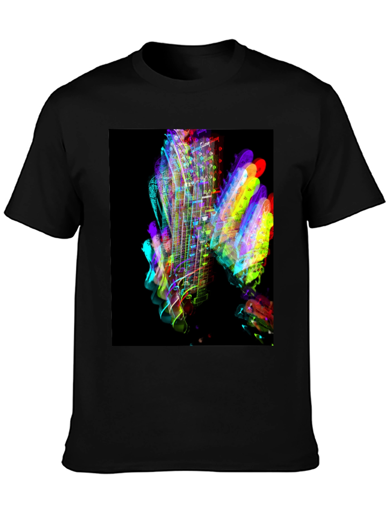 Vibrant Guitar Graphic T-Shirt