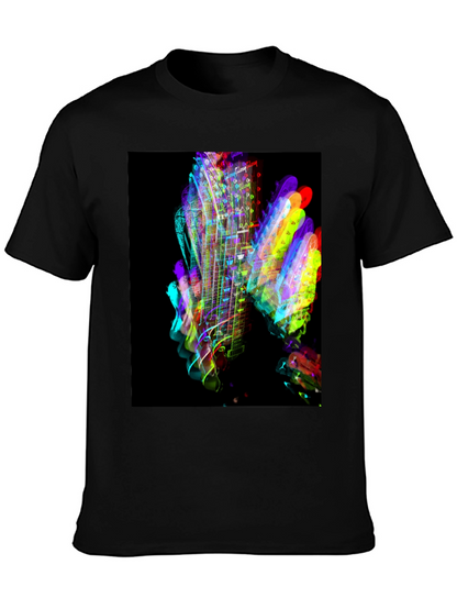 Vibrant Guitar Graphic T-Shirt