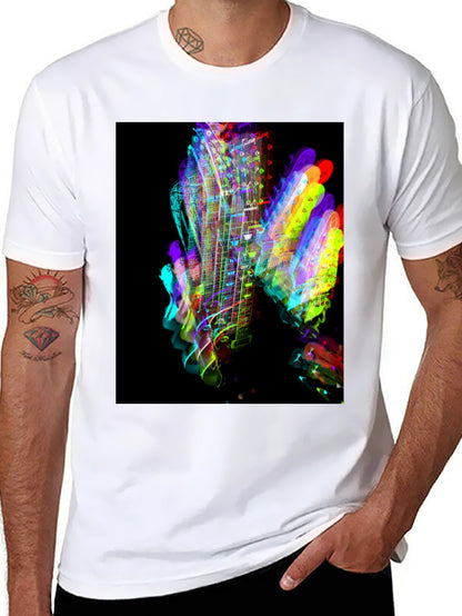 Vibrant Guitar Graphic T-Shirt
