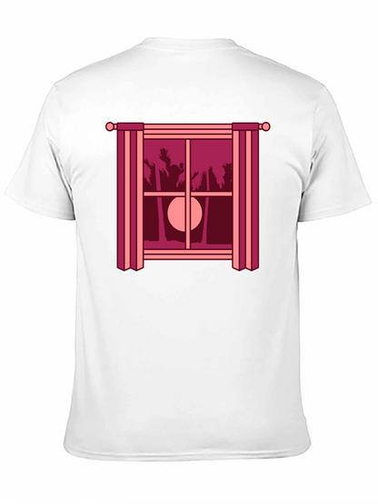 Tropical Sunset T-Shirt - Window Design Comfort Fit