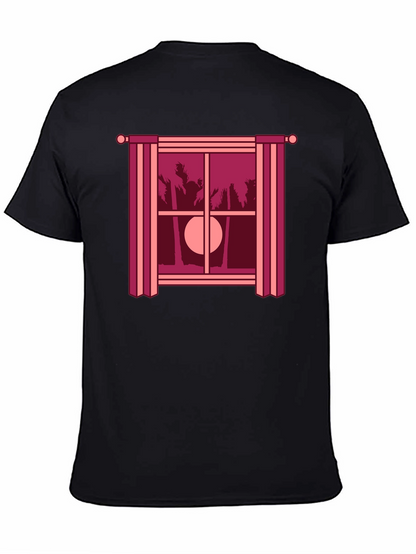 Tropical Sunset T-Shirt - Window Design Comfort Fit