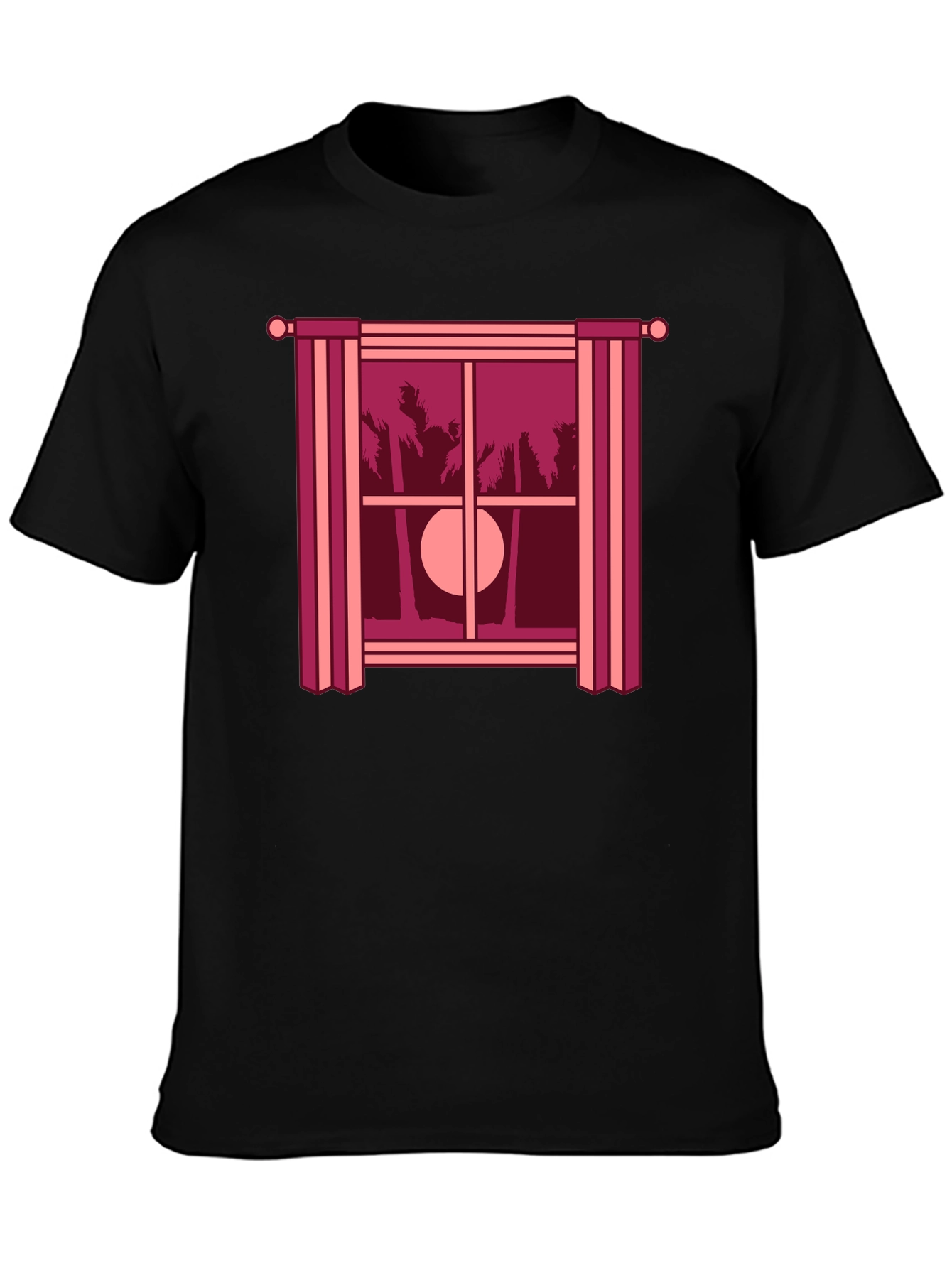 Tropical Sunset T-Shirt - Window Design Comfort Fit