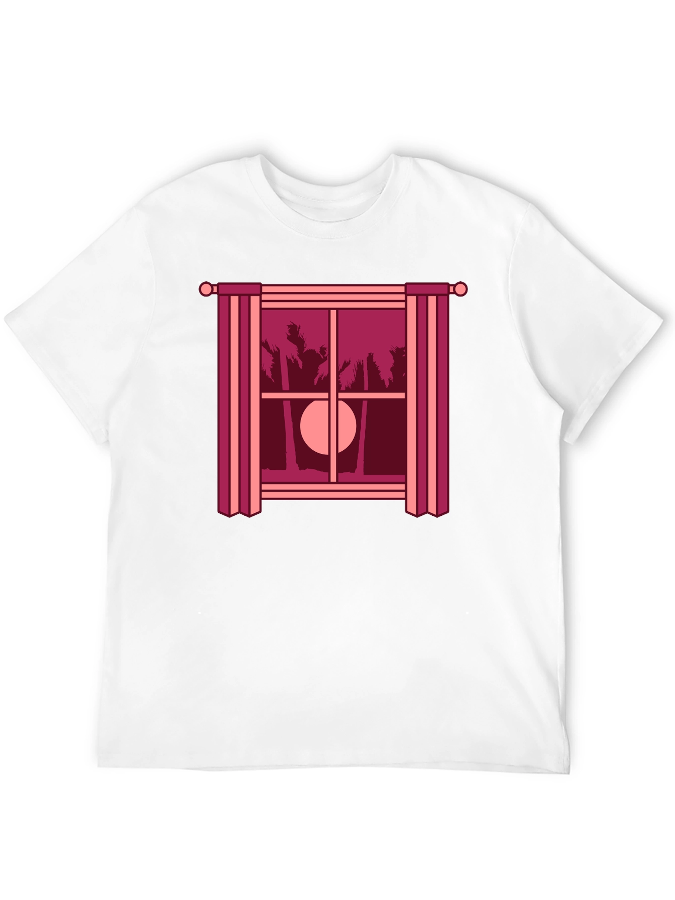 Tropical Sunset T-Shirt - Window Design Comfort Fit