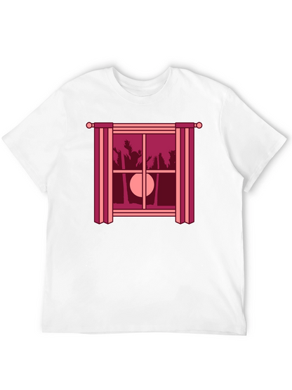 Tropical Sunset T-Shirt - Window Design Comfort Fit