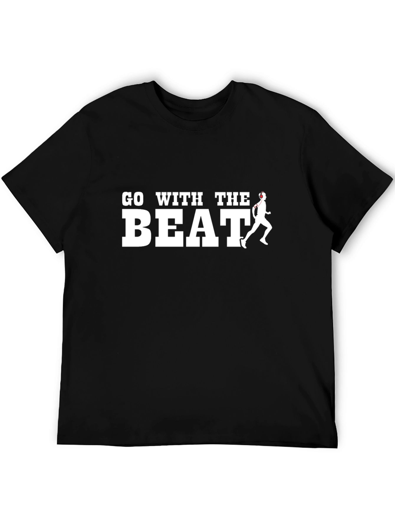 Go With The Beat Graphic Tee - Running Shirt