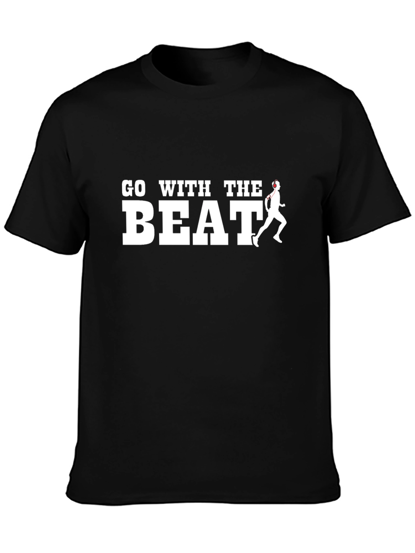 Go With The Beat Graphic Tee - Running Shirt