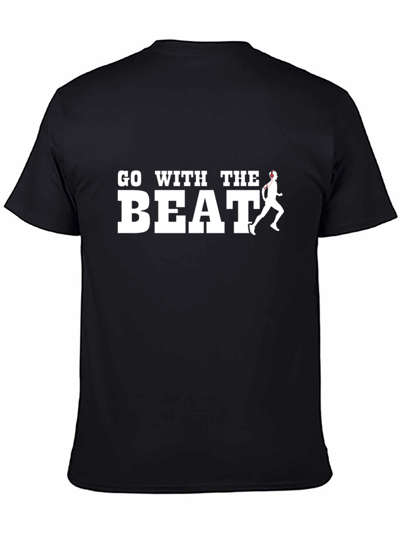 Go With The Beat Graphic Tee - Running Shirt