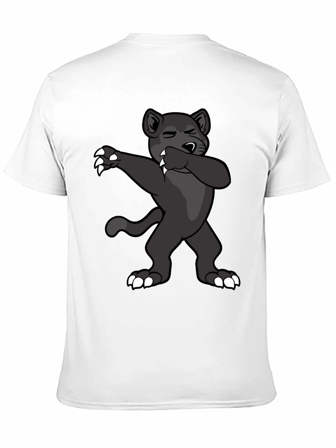 Dabbing Panther Graphic Tee - Mens Black T-Shirt