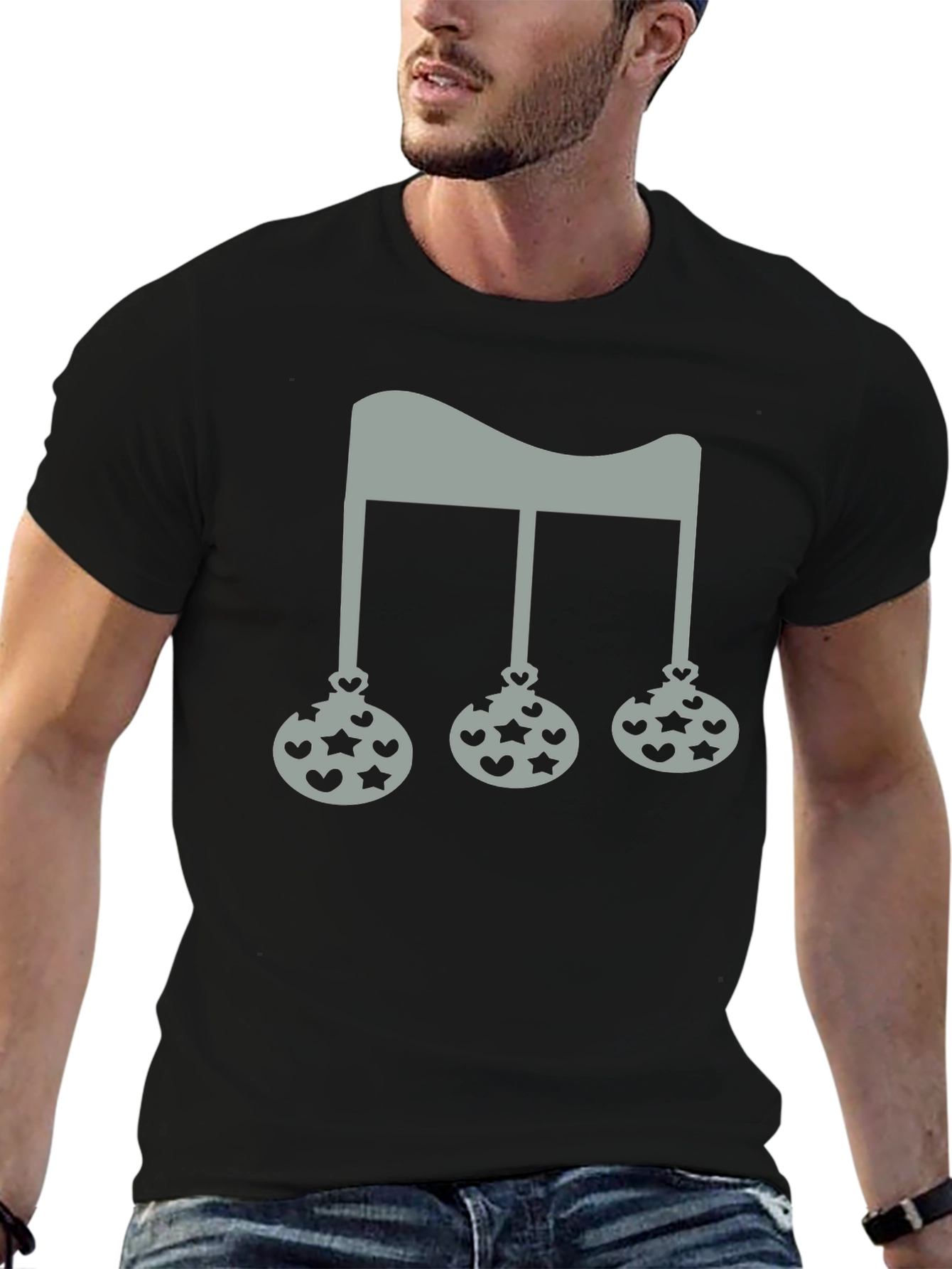 Holiday Ornament Graphic Tee - Fun Christmas T-Shirt
