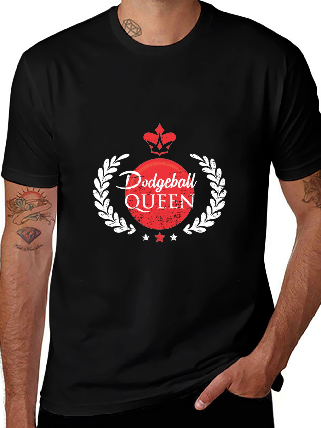 Dodgeball Queen Black T-Shirt