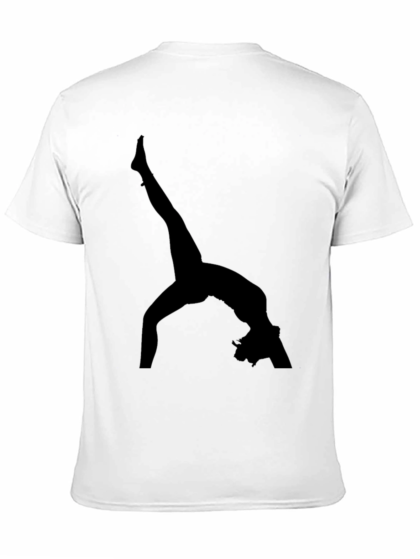 Gymnast Silhouette Black T-Shirt