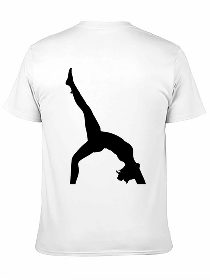 Gymnast Silhouette Black T-Shirt