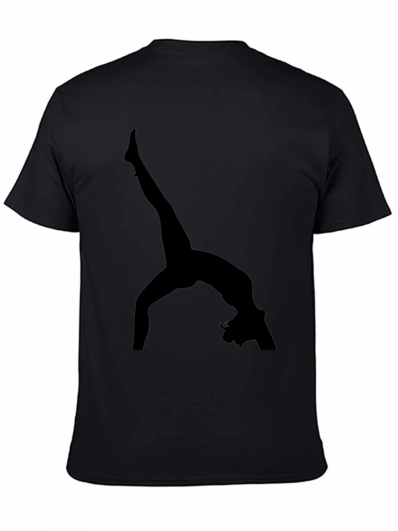 Gymnast Silhouette Black T-Shirt