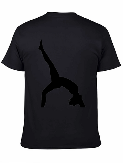 Gymnast Silhouette Black T-Shirt