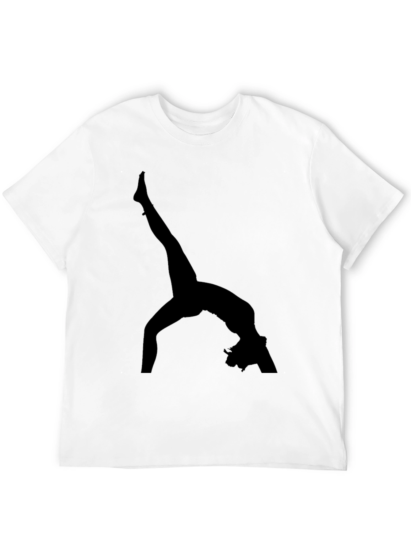 Gymnast Silhouette Black T-Shirt