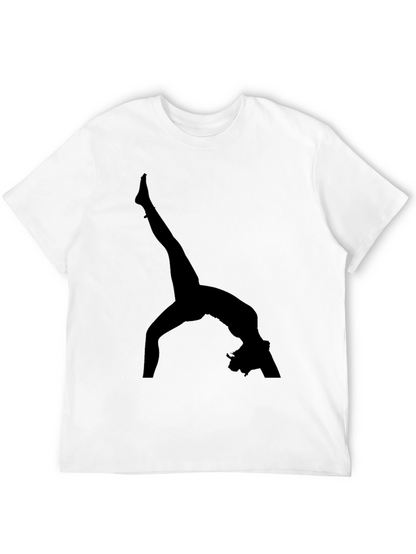 Gymnast Silhouette Black T-Shirt