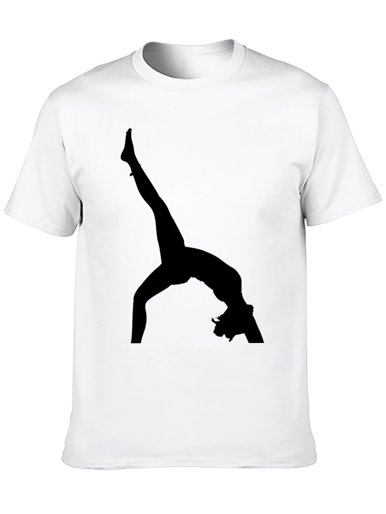 Gymnast Silhouette Black T-Shirt