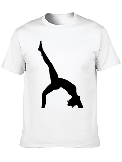 Gymnast Silhouette Black T-Shirt