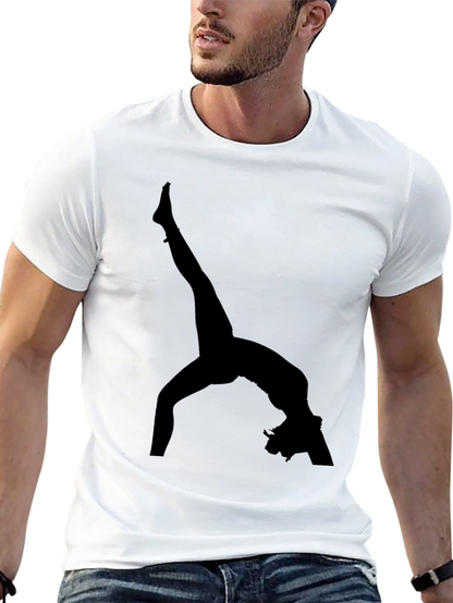 Gymnast Silhouette Black T-Shirt