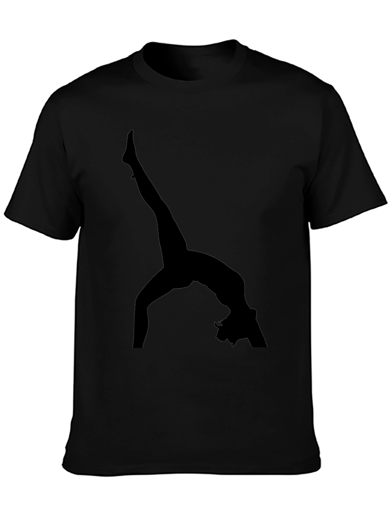 Gymnast Silhouette Black T-Shirt