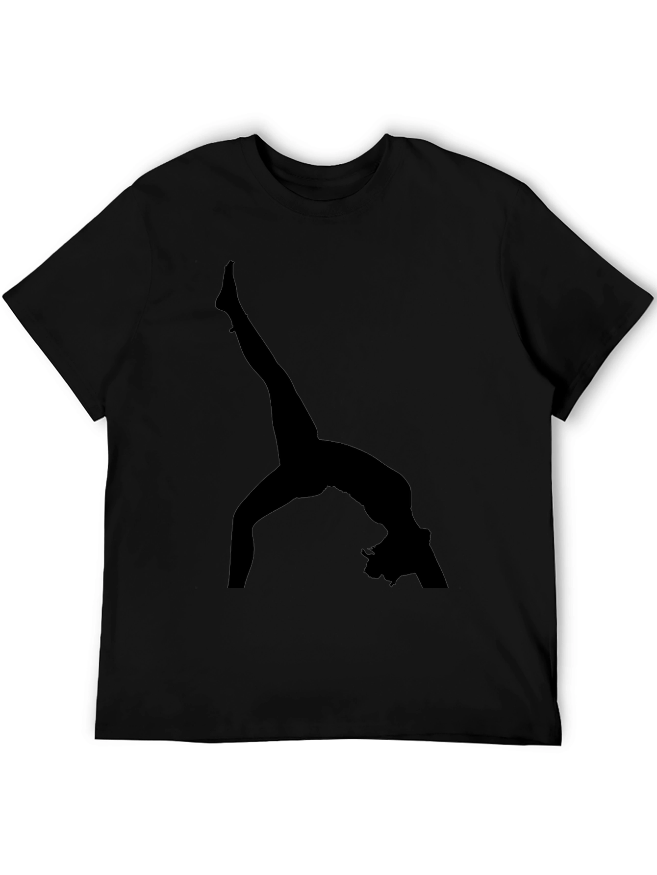 Gymnast Silhouette Black T-Shirt