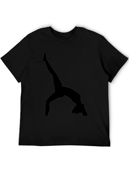 Gymnast Silhouette Black T-Shirt
