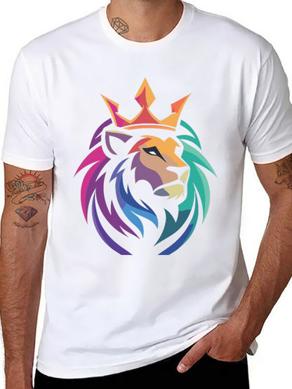 Lion King Graphic Tee - Stylish Mens Black T-Shirt