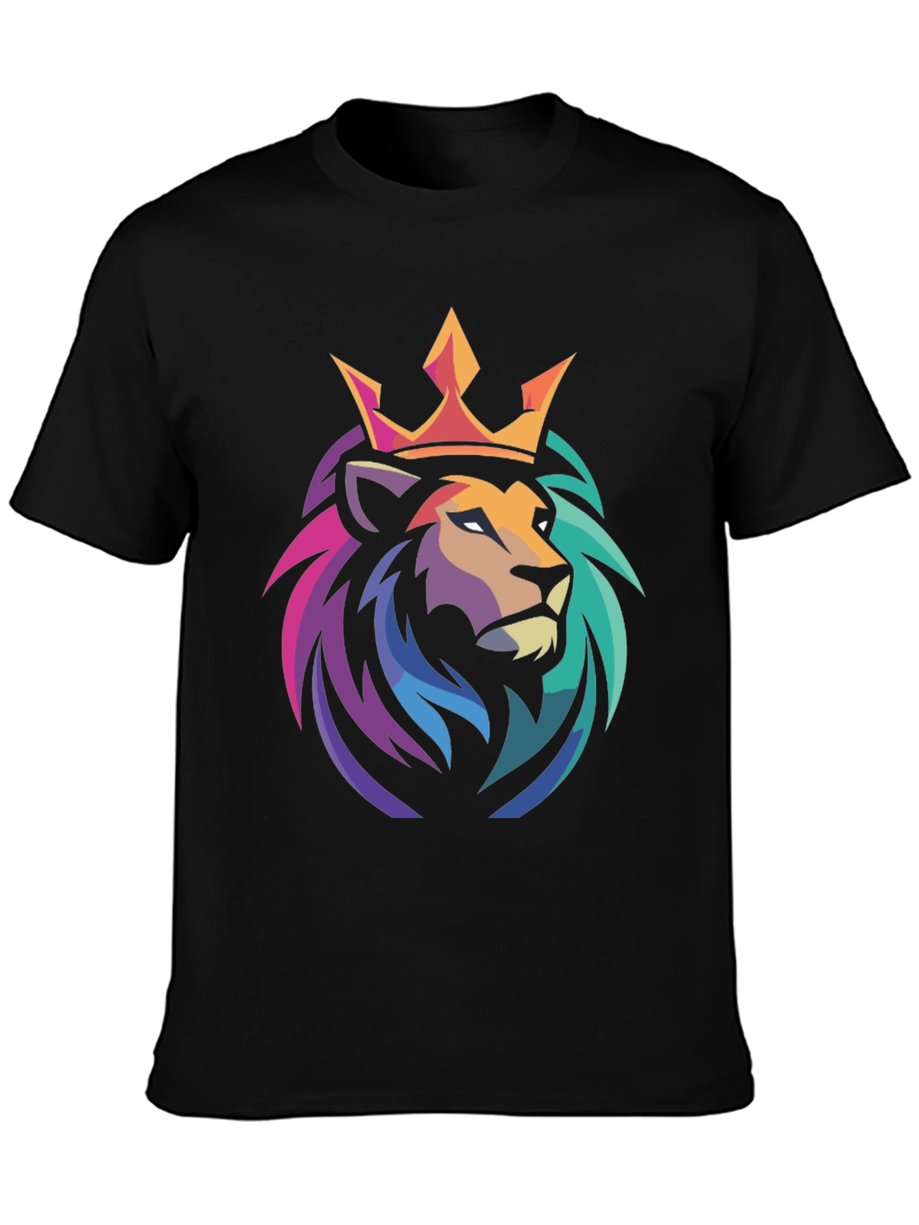 Lion King Graphic Tee - Stylish Mens Black T-Shirt