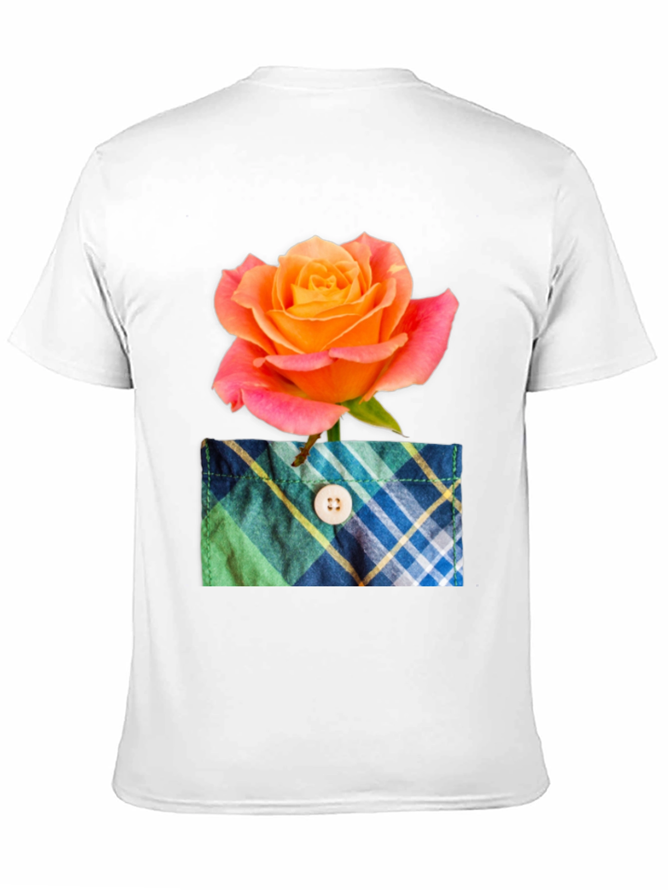 Rose Pocket T-Shirt - Floral Graphic Tee